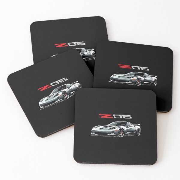 Item preview, C6 Z06 Corvette – Silver American Supercar Art designed and sold by TheArtOfCar.