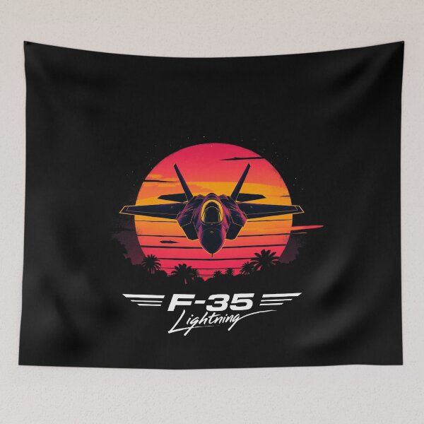 Item preview, F-35 Lightning – Jet Fighter Sunset Art designed and sold by TheArtOfCar.