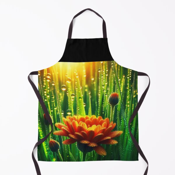 Item preview, Morning Dew drops on Marigold designed and sold by EmeraldeaArt.