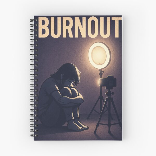 Item preview, BURNOUT — INFLUENCER EXHAUSTION POSTER designed and sold by ac3iongDcreator.