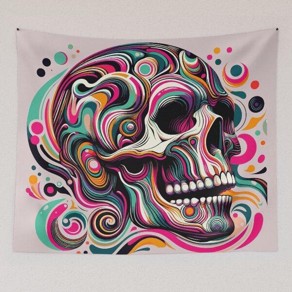 Item preview, My Happy Skull designed and sold by Kunst Uit Delfzijl.