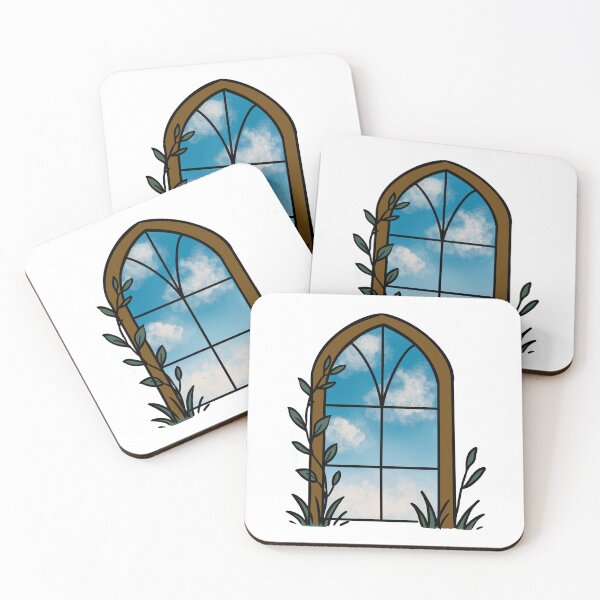 Item preview, Vintage Window to the Clouds – Whimsical Cottagecore Art designed and sold by tiTheGoldenPath.