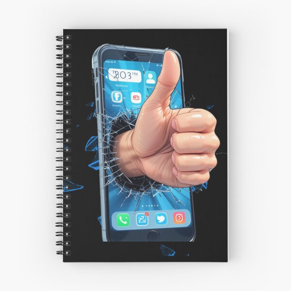 Item preview, Thumbs Up Breaking Phone - Positive Feedback Design designed and sold by ZENTIO.