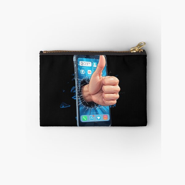 Item preview, Thumbs Up Breaking Phone - Positive Feedback Design designed and sold by ZENTIO.