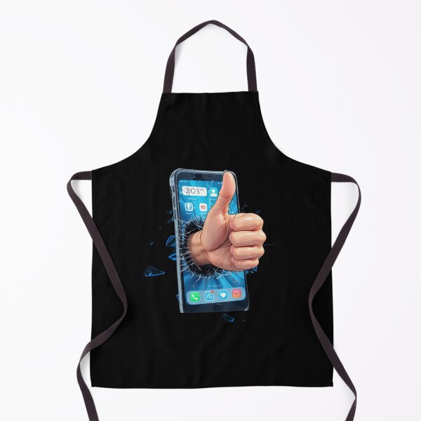 Item preview, Thumbs Up Breaking Phone - Positive Feedback Design designed and sold by ZENTIO.