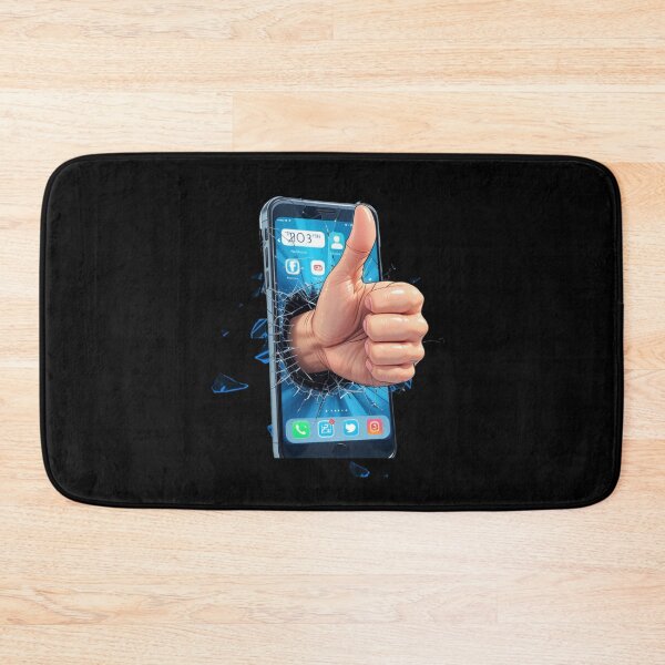 Item preview, Thumbs Up Breaking Phone - Positive Feedback Design designed and sold by ZENTIO.