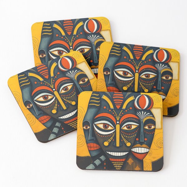 Item preview, Ethnic African pattern in warm colors #2 designed and sold by BoBiloArt.
