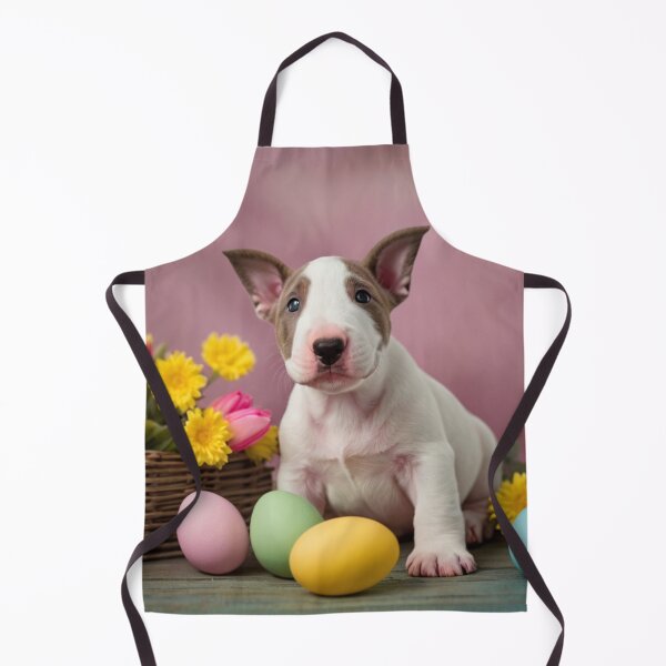 Item preview, Easter Joys with an English Bull Terrier Puppy 2 designed and sold by Reefmaniac.