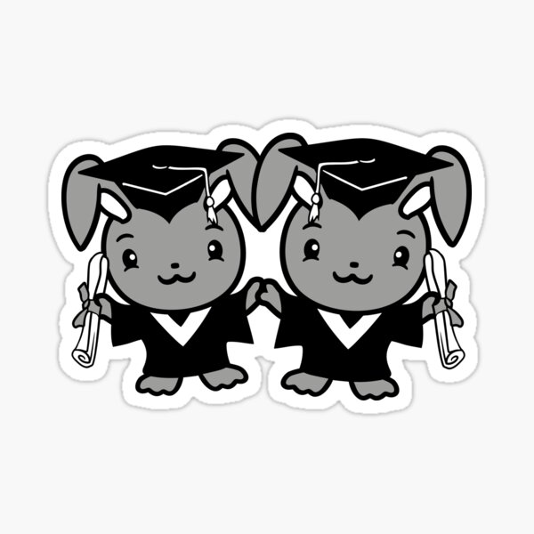 Item preview, 2 Rabbits College Graduation School Friends Team designed and sold by shirt-o-mat.
