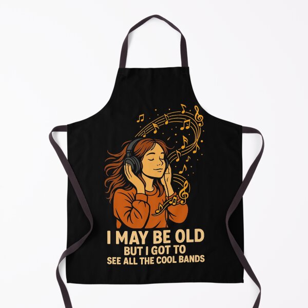 Item preview, I May Be Old But I Got To See All The Cool Bands – Retro Music Fan Design designed and sold by Serbin.