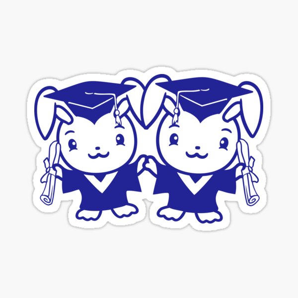Item preview, 2 Rabbits College Graduation School Friends Team designed and sold by shirt-o-mat.