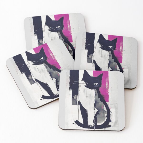 Item preview, Bold Abstract Cat – Graphic and Edgy designed and sold by caracatita75.