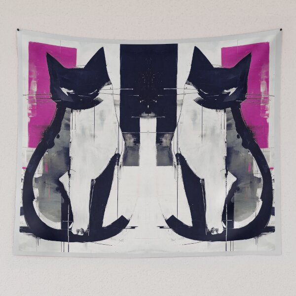 Item preview, Bold Abstract Cat – Graphic and Edgy designed and sold by caracatita75.
