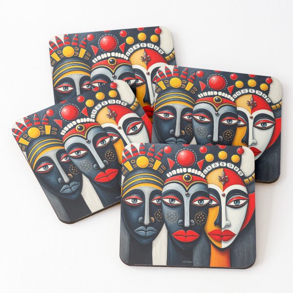 Item preview, Ethnic African pattern in warm colors #3 designed and sold by BoBiloArt.