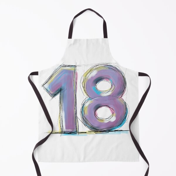 Item preview, 18 Eighteen Funny Gifts For Fans Of Numbers And Colorful Drawings designed and sold by ZIPsketch.