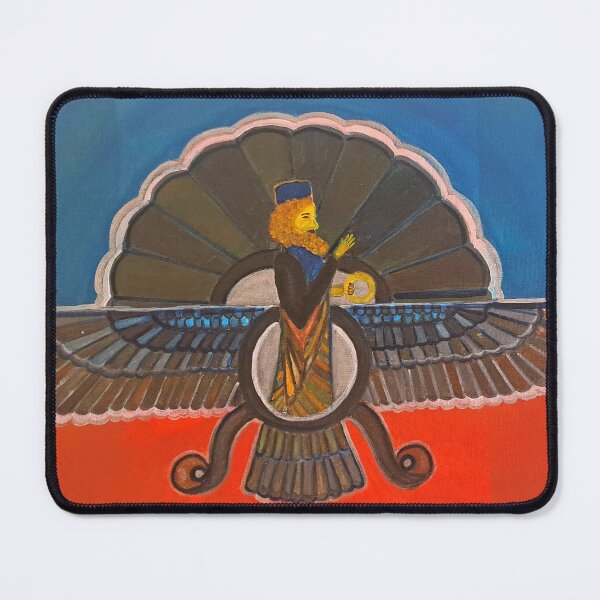 Item preview, Acrylic Painting of Faravahar symbol designed and sold by painttime.