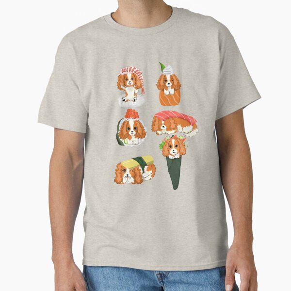 Item preview, Six Cavalier King Charles Spaniel Sushi Rolls designed and sold by daphsam.