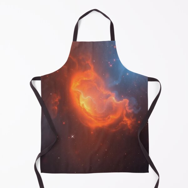 Item preview, Orange and Blue Cosmos With Shiny Stars designed and sold by brentwooddsgn.