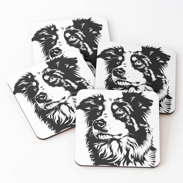Item preview, Aussie Love – Australian Shepherd Silhouette in Black designed and sold by OverNickles194.