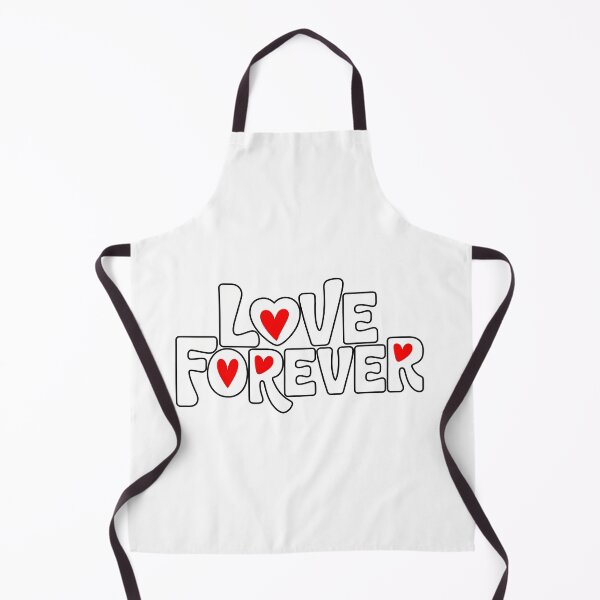 Item preview, Love Forever - Stylish White Logo with Red Hearts, Romantic Typography Art, Minimalist Couple Gift, Bold Dynamic Font Design designed and sold by Pro AguiZoul Art.