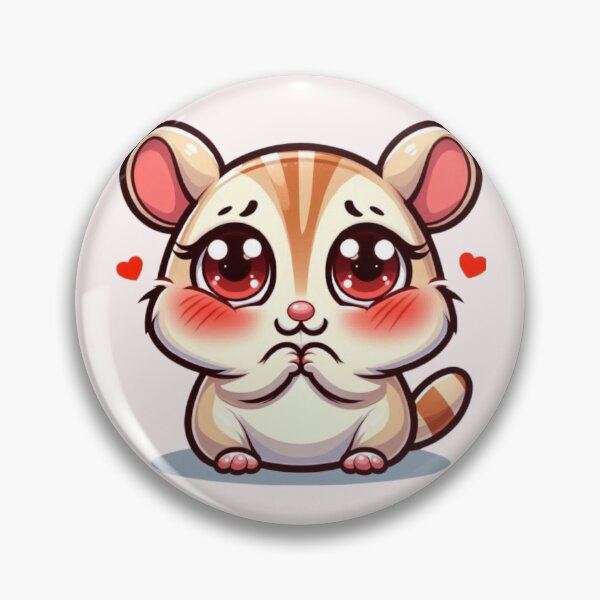 Item preview, Shy Blushing gerbil – Cute Kawaii Animal Art for Kids & Animal Lovers designed and sold by harmzk90.