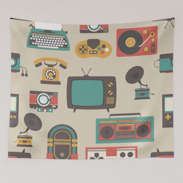 Item preview, vintage retro nostalgia jukebox phonograph designed and sold by Gossip Rag.