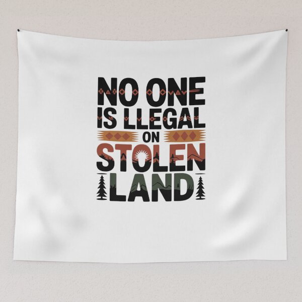 Item preview, No one is illegal on stolen land designed and sold by Mateusz Majcherek.