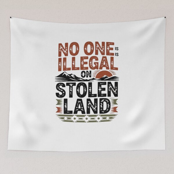 Item preview, No one is illegal on stolen land designed and sold by Mateusz Majcherek.