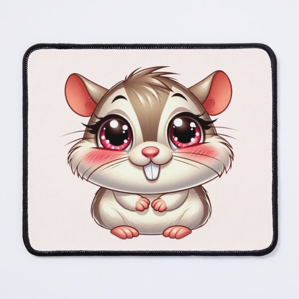 Item preview, Shy Blushing gerbil – Cute Kawaii Animal Art for Kids & Animal Lovers designed and sold by harmzk90.