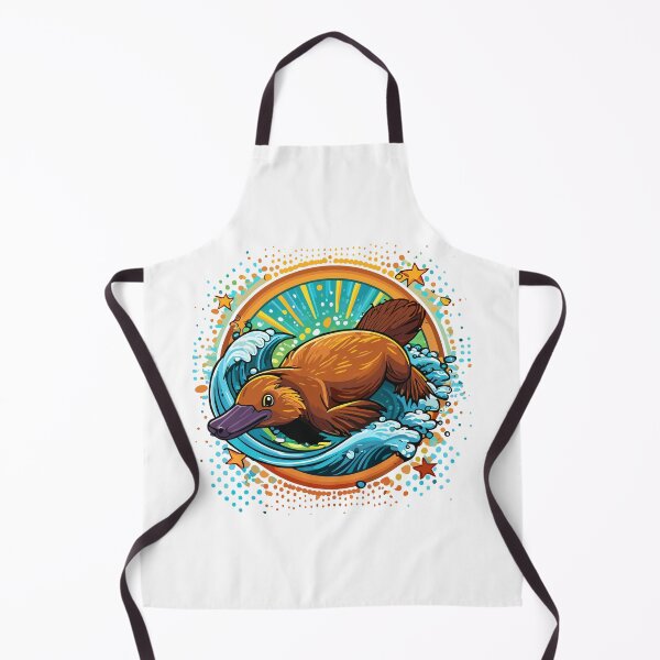 Item preview, Platypus, duck-billed platypus (Ornithorhynchus anatinus) Cute swimming Platypus, platypus dives to the bottom of the lake with stones, algae and tree trunks, Endemic species of Australia and Tasmania designed and sold by Danler.