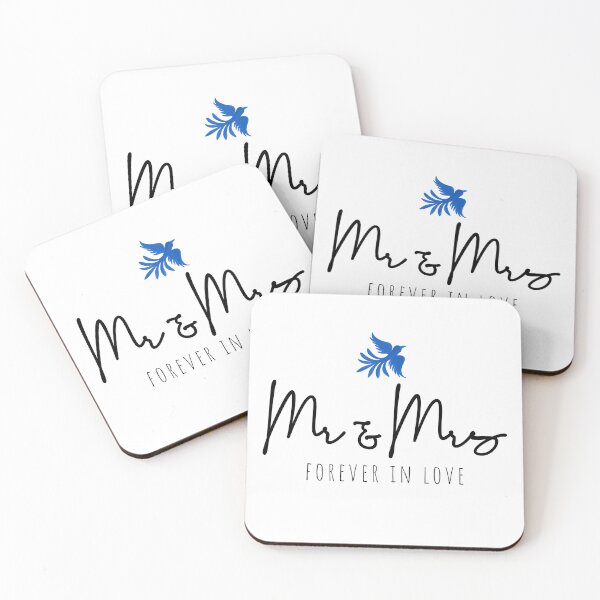 Item preview, Bride and Groom "MR&MRS" In love wedding gift idea designed and sold by DesertRains.