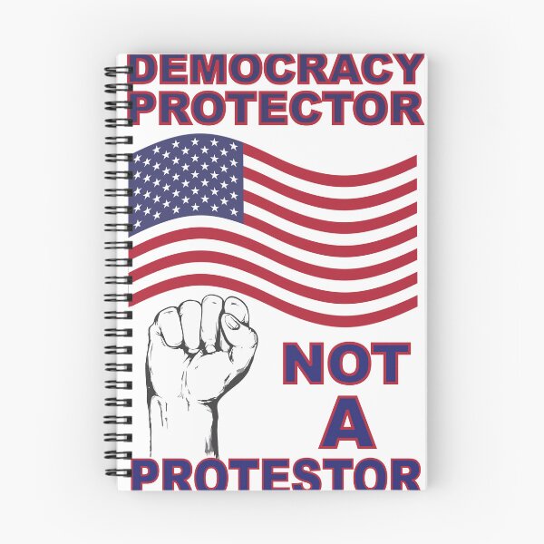 Item preview, Democracy PROTECTOR Not Protestor - Strong Democracy Message designed and sold by organicgal.
