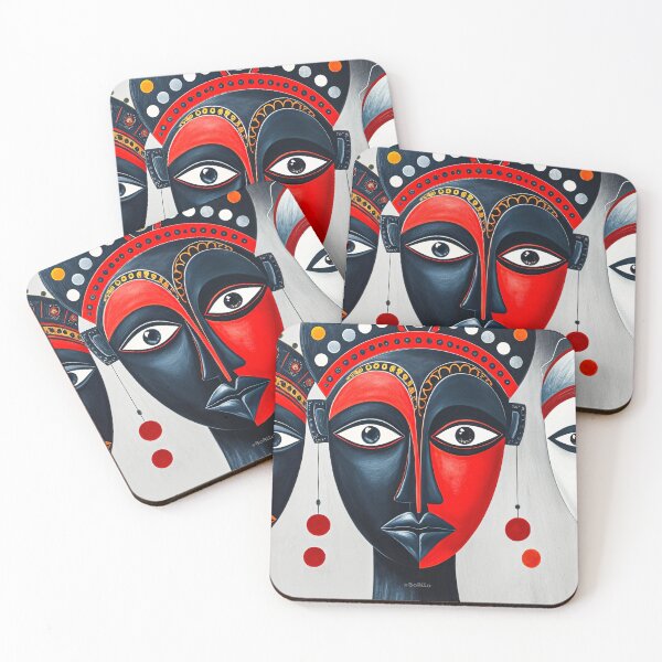 Item preview, Ethnic African pattern in warm colors #5 designed and sold by BoBiloArt.