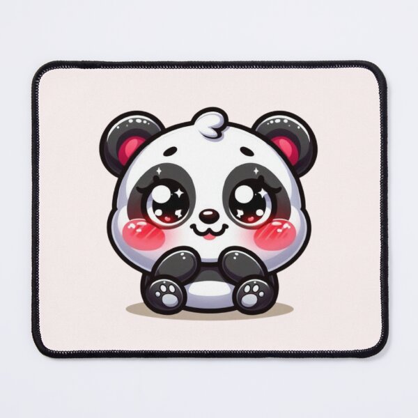 Item preview, Shy Blushing panda – Cute Kawaii Animal Art for Kids & Animal Lovers designed and sold by harmzk90.