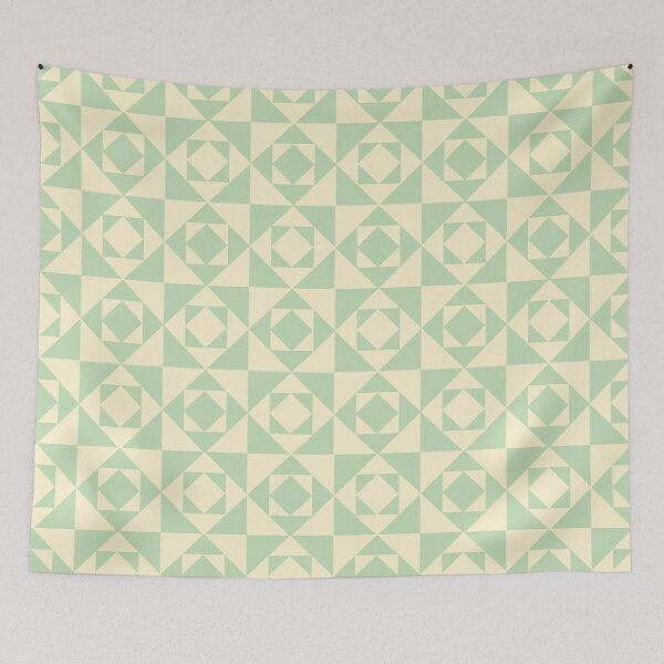 Item preview, Geometric pattern inspired by Japanese Hishi and Ichimatsu motifs designed and sold by ideakokodesign.