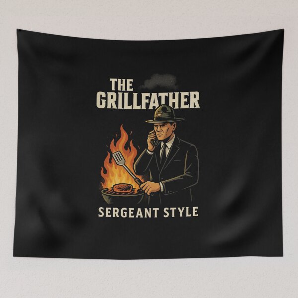 Item preview, The Grillfather – Sergeant Style designed and sold by ALITOPRINCE.