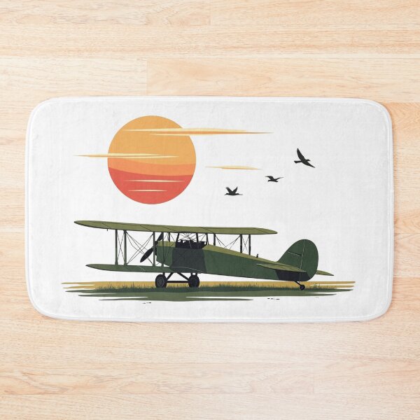 Item preview, Waiting Biplane aircraft airplane pilot landing designed and sold by DraklithsDen.