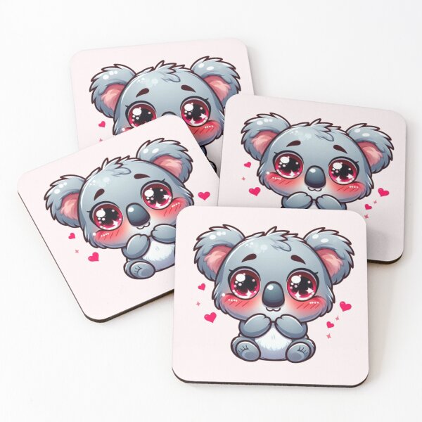 Item preview, Shy Blushing koala – Cute Kawaii Animal Art for Kids & Animal Lovers designed and sold by Designflex90.