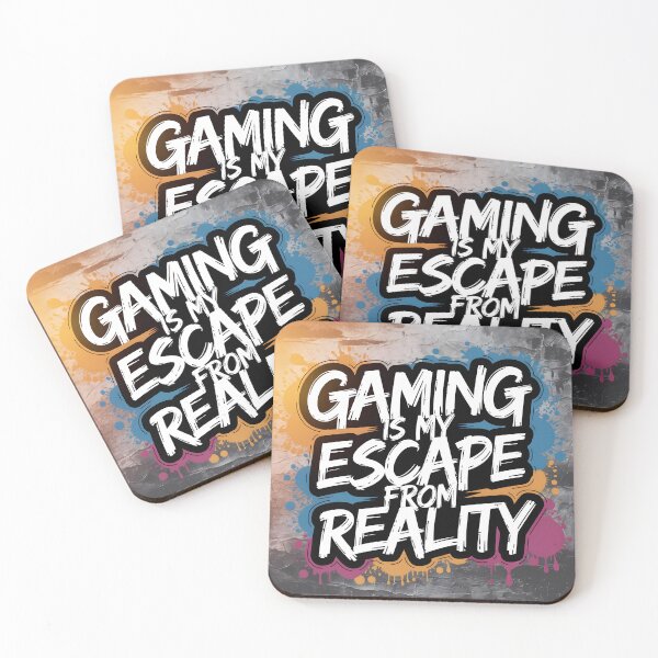 Item preview, Gaming is my escape from reality designed and sold by BohoShopHU.