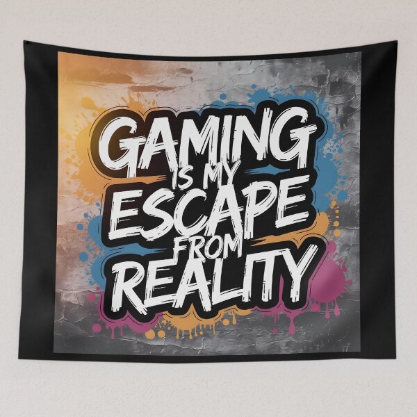 Item preview, Gaming is my escape from reality designed and sold by BohoShopHU.