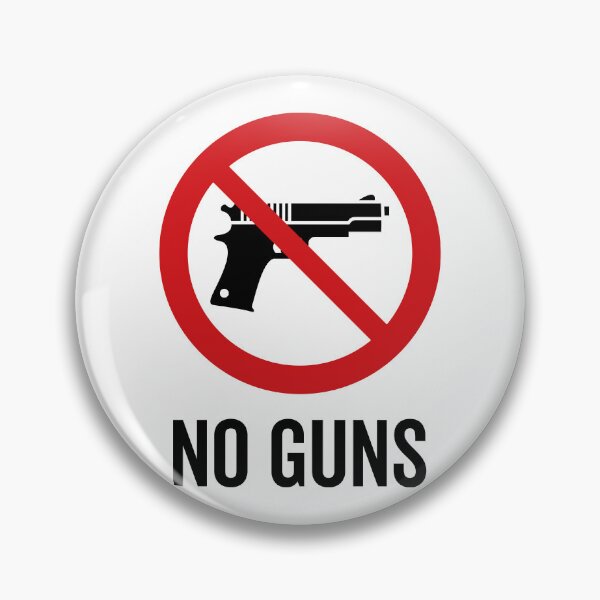 Item preview, No Guns / No Weapons Symbol / No Firearms Sign V2 (On White) designed and sold by STUDIO-72.