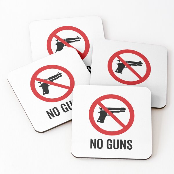 Item preview, No Guns / No Weapons Symbol / No Firearms Sign V2 (On White) designed and sold by STUDIO-72.