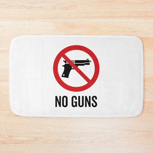 Item preview, No Guns / No Weapons Symbol / No Firearms Sign V2 (On White) designed and sold by STUDIO-72.