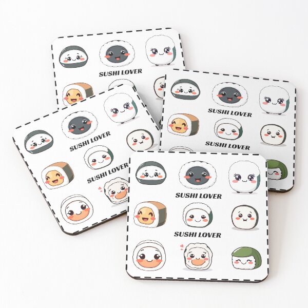 Item preview, Kawaii Sushi Lover - Cute Sushi Characters Design designed and sold by monjamm.