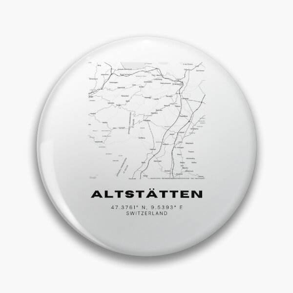 Item preview, Altstätten Switzerland Minimalist Black & White Map Print designed and sold by RM-Journey.