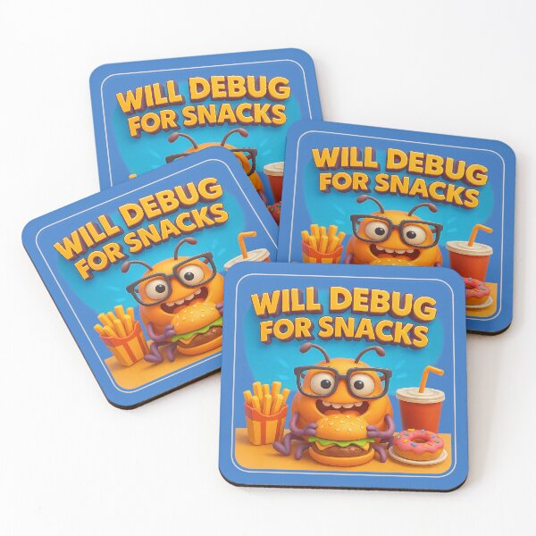 Item preview, Debugging for snacks – A funny statement designed and sold by Girih.