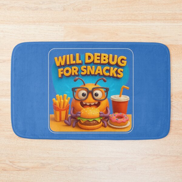Item preview, Debugging for snacks – A funny statement designed and sold by Girih.