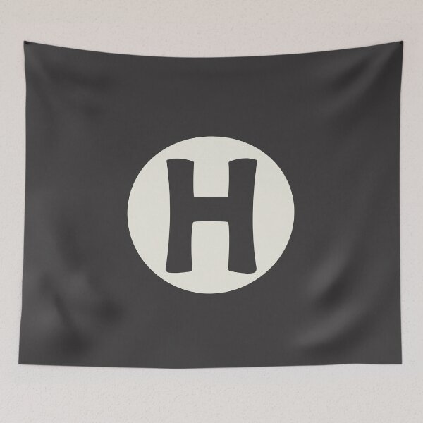 Item preview, letter h black designed and sold by ZiphGames.
