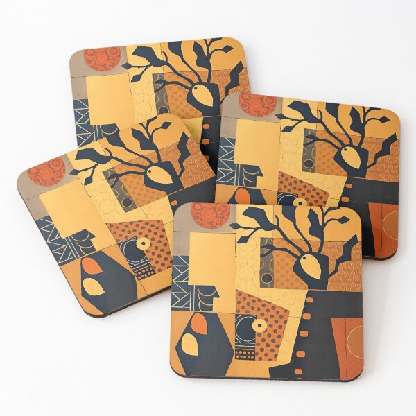 Item preview, Ethnic African pattern in warm colors #6 designed and sold by BoBiloArt.