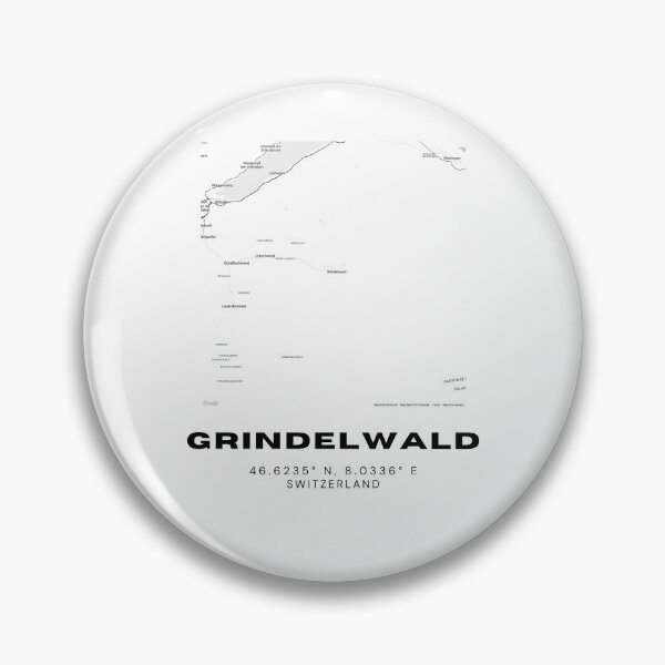 Item preview, Grindelwald Switzerland Minimalist Black & White Map Print designed and sold by RM-Journey.